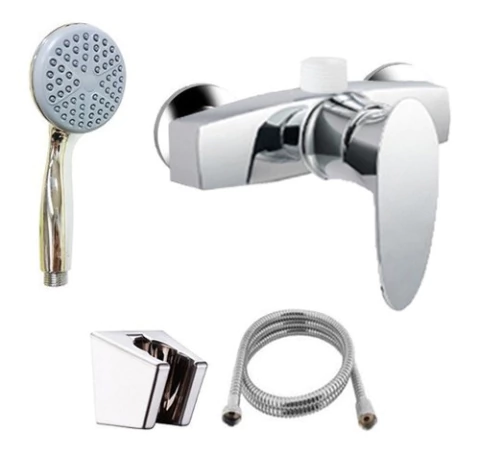 Ducha Monocomando Sin Transferencia Doha Cromada Abs Mozart