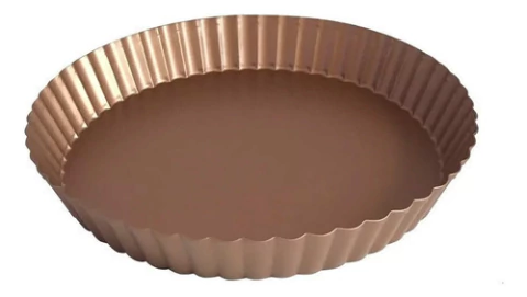 Molde Tartera Jovifel 3 Capas Antiadherente 24cm Color Cobre