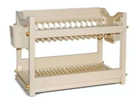 Secaplatos Escurridor Plástico Vajillas 2 Pisos Colombraro