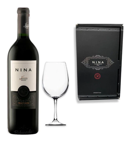 Vino Nina Gran Cabernet Franc + Estuche + Copa De Regalo