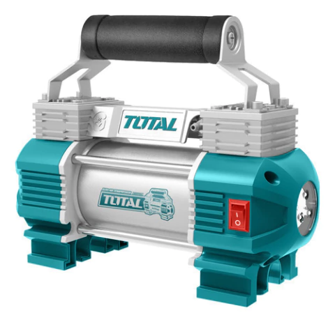 Compresor De Aire Portatil 12v 120psi Total Ttac2506 Doble P