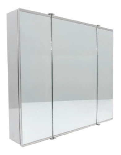 Botiquin 3 Cuerpos Espejo Baño Acero Inox 70x60x8 Cm Dhinox
