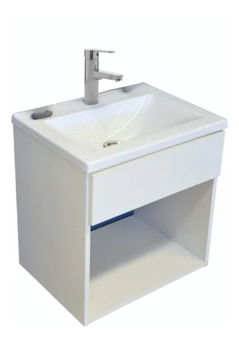 Vanitory Colgante + Bacha 50 Cm + Griferia Monocomando