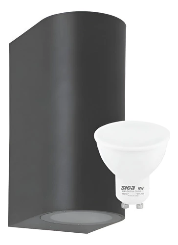 Luminaria Redonda Bidireccional Luz Fria C/lampara 12w Sica