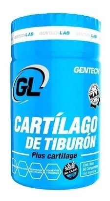 Gentech Cartilago De Tiburon 60 Comp + Colageno Sin Tacc