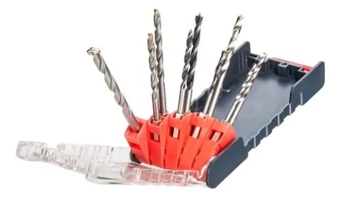 Juego Mechas Soporte Hexagonal 1/4 PuLG 9 Pzs Kwb