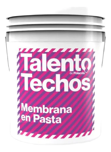 Talento Techos Memb. En Pasta X 4lts Polacrin Verde