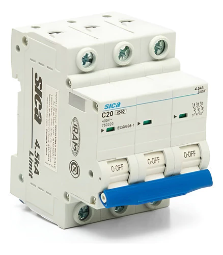 Interruptor Termomagnético Sica Tripolar 4,5k 3x20a