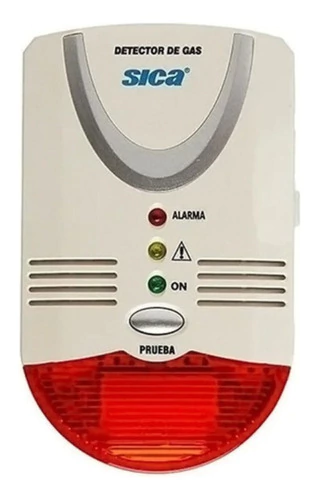 Detector De Gas Natural Envasado Sica 220v Alarma Sonora