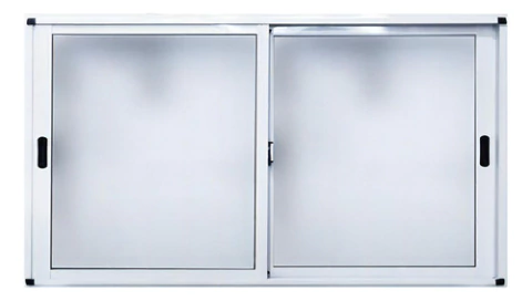 Ventana Corrediza De Aluminio Blanco Nexo Moderna 150x60