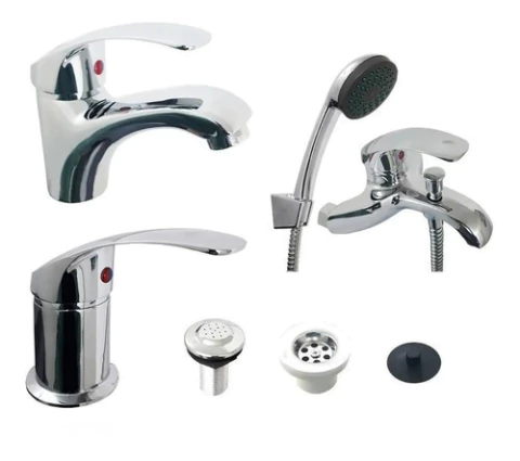 Juego De Baño Completo Vitra Mozart Lavatorio Bidet Y Ducha