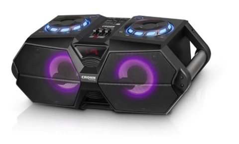 Parlante Portátil Potenciado Crown Mustang Djs-650bt 2woofer