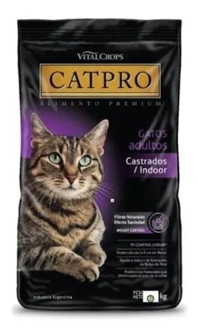 Alimento Premium Catpro Indoor Gato Adulto Castrado 15 Kg