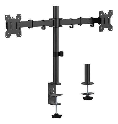 Soporte Escritorio Para Monitor 17 A 27 Brazo X2 Móvil Sica Negro