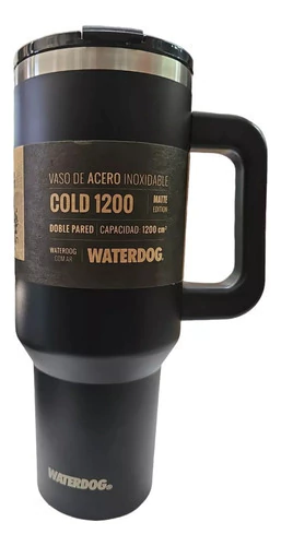Vaso Termico Waterdog Cold 1200 Ml Con Manija Y Sorbete