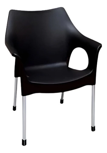 Silla Plástica Linea Italiana Patas Metálicas Colombraro