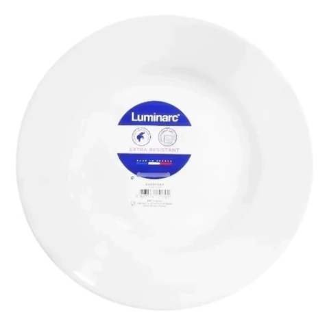 Plato Hondo Everyday Luminarc Vidrio Templado 22cm X6 Unid