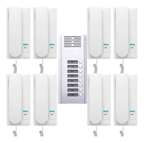 Combo Edificio Sica Portero Eléctrico X8 + Frente Externo