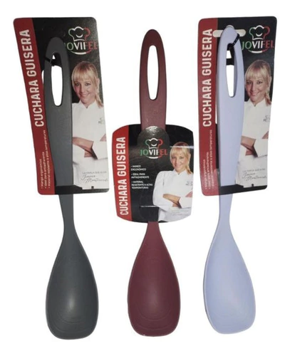Cuchara Guisera Nylon Apto Teflon Ceramica Jovifel