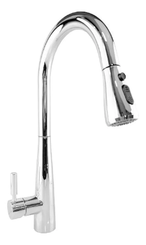 Grifería Monocomando Cocina Mesada Rio Cromada Mozart