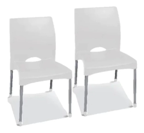 Silla Plastica Orlando P/metálicas X2 Unidades Colombraro