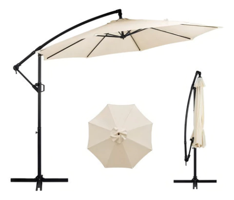 Sombrilla Lateral Umbella Wallace Reclinable Beige Tribeca