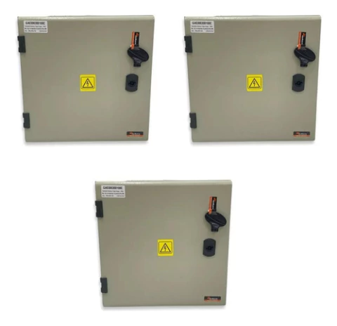 Combo X3 Gabinete Estanco Metalico Roker 300x300x100 Ciego