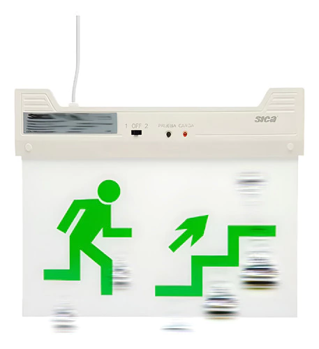 Cartel De Salida Sica Escalera Arriba