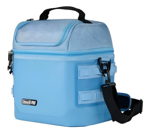 Coleman Pro - Lonchera Suave Prémium Para 16 Blue Sky