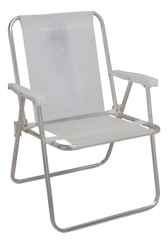 Silla Alta Mor Aluminio Color Blanco - Blanco