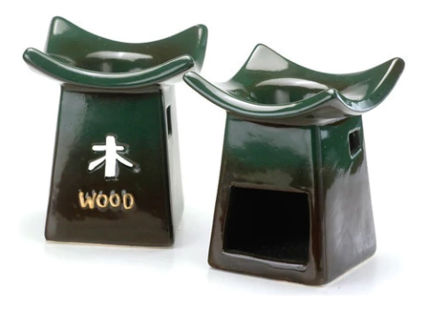 Hornito Para Velas Cuadrado Verde Brillante Jovifel