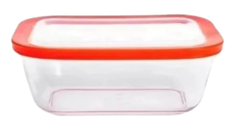 Budinera Chica Con Tapa 1.50 Ml Vidrio Horno Freezer Marinex