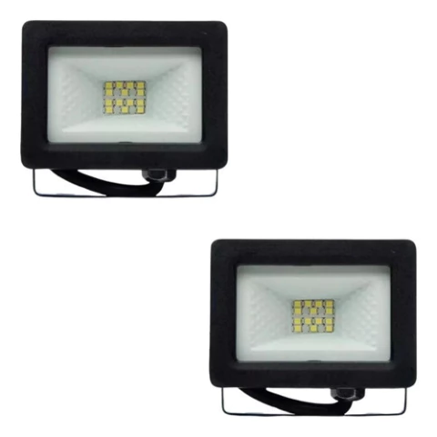 Pack X 2 Proyector Reflector Led 10w Sica Luz Fría