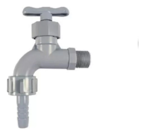 Canilla De 1/2 Pvc Abs Gris Para Patio Pico Manga - 2111-