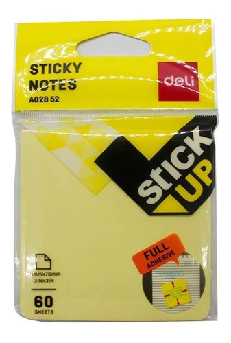 Notas Autoadhesivas Amarillas 76 X 101 Mm Deli