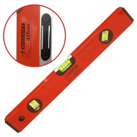 Nivel De Mano De Aluminio 50cm Con Iman 3 Burbujas