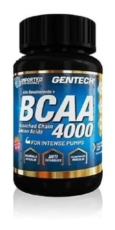 Bcaa 4000 Gentech 120 Comp - Aminoácidos Ramificado Sin Tacc