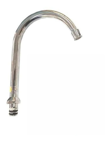 Pico S 39cm Bajo Pared Acero Inox Para Griferia