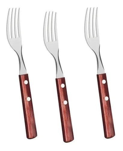 Tenedor Mesa Asado Tramontina Madera Polywood Pack X 3 Unid