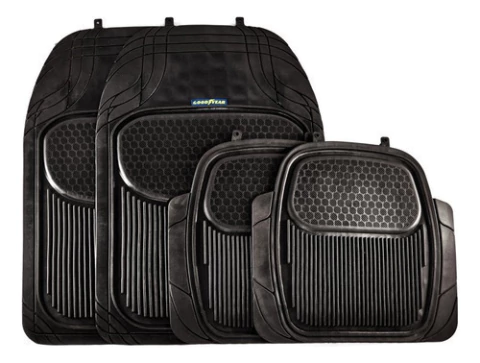 Juego Cubre Alfombras Auto Goodyear Universal Pvc 4 Piezas