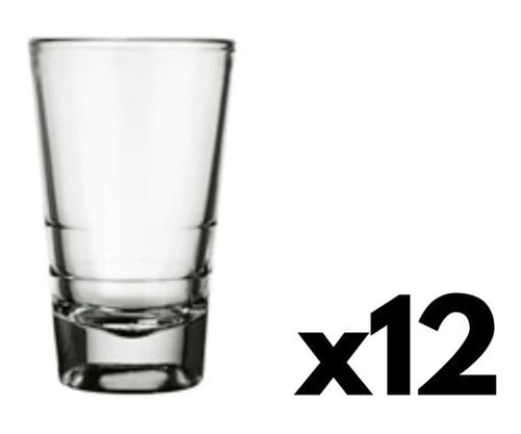 Vaso Shot Tequila Licor Chupito 100ml Nadir Vidrio X 12 Uni