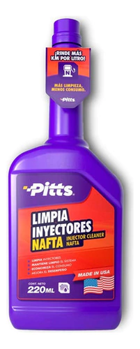 Limpia Inyectores De Nafta Pitts 220 Ml