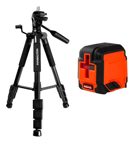 Combo Nivel Laser Hnl100 + Tripode Rosca 1/4 Tnl500 Hamilton