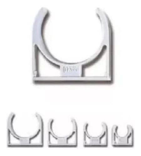 Grampa Fija Pvc Para Caño D25 Sica Electrosystem X10