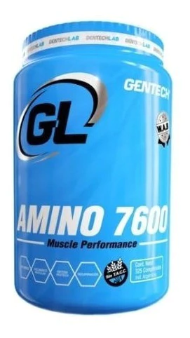 Amino 7600 X 325 Comprimidos Gentech Sin Tacc Aminoacidos