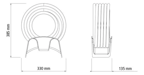 Manguera Tramontina Multi 1/2 Con Soporte Naranja De 25 M