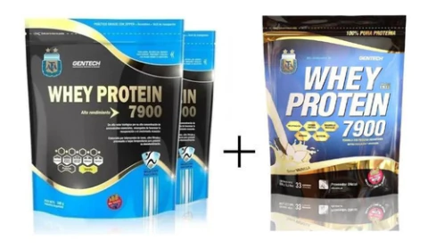 Whey Protein 7900 1kg + Afa Suero Proteina 500g Gentech