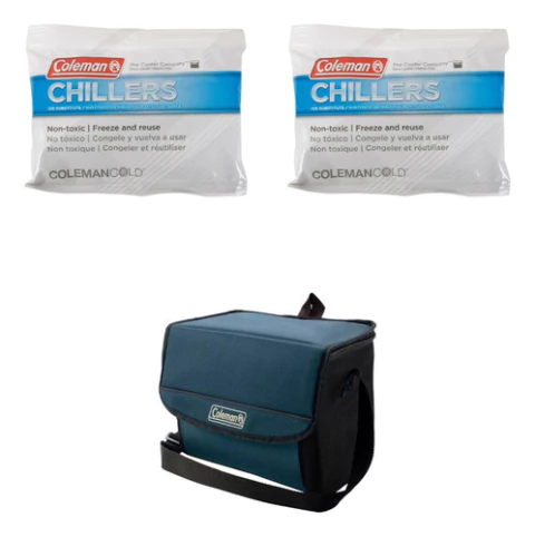 Combo Conservadora Bolso Térmico + 2 Congelantes Gel Frio