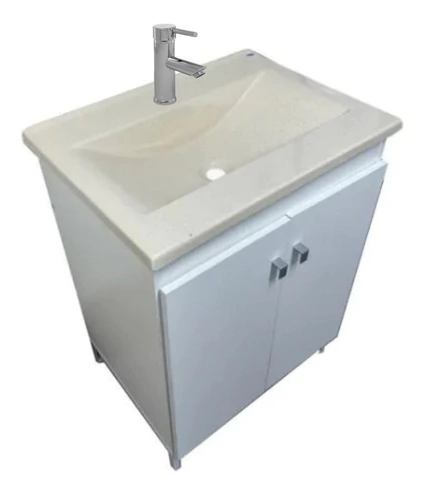 Vanitory De Pie Mesada 60cm Durafort + Griferia + Sopapa