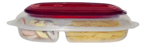 Contenedor Hermético Vianda Con Portacubiertos Colombraro